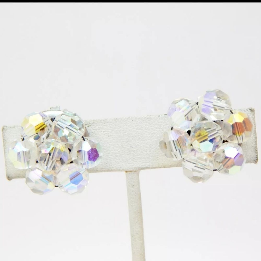 VTG Aurora Borealis Necklaces Bracelet & Earrings 193g - Picture 6 of 11